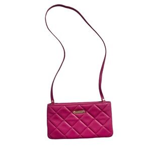 Michael Kors Sloan Quilted Leather Shoulder Bag in Pink